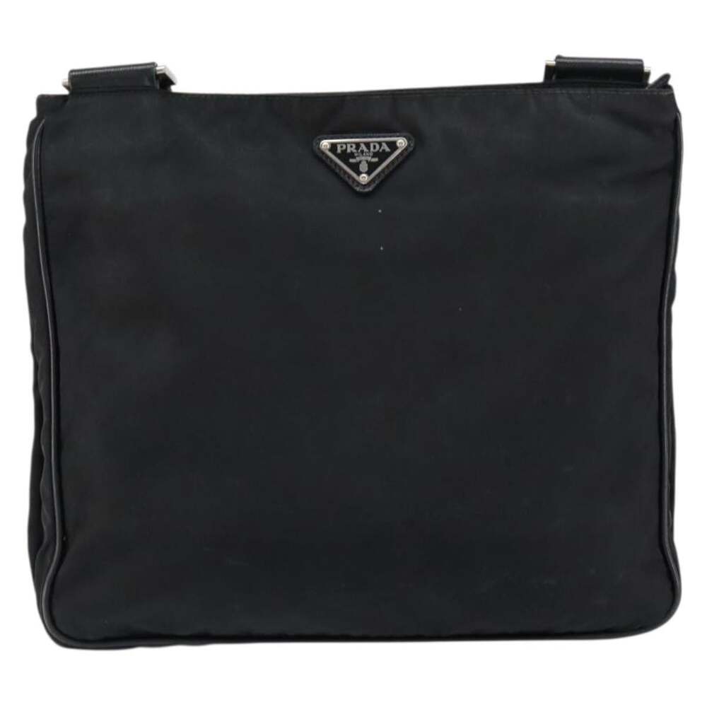 Prada Nylon Shoulder Bag Black